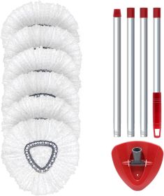 6 Pack O Cedar Spin Mop Replacement Mop HeSpin Mopd, Spin Mop Replacement Microfiber Mop Head