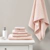 Cotton Waffle Jacquard Antimicrobial Bath Towel 6 Piece Set