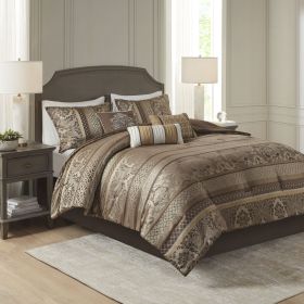 7 Piece Jacquard Comforter Set