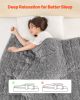 Weighted Blanket 20lb 60 x 80 in Queen Size Sherpa Fleece Heavy Blanket