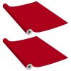 Furniture Film Red PVC 196.9 x 35.4 in Adjustable Armrests