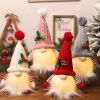 Christmas Gnomes Plush with Light, 11" Glowing Swedish Xmas Gnomes, Battery Operated Pre-lit Gnome