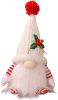 Christmas Gnomes Plush with Light, 11" Glowing Swedish Xmas Gnomes, Battery Operated Pre-lit Gnome
